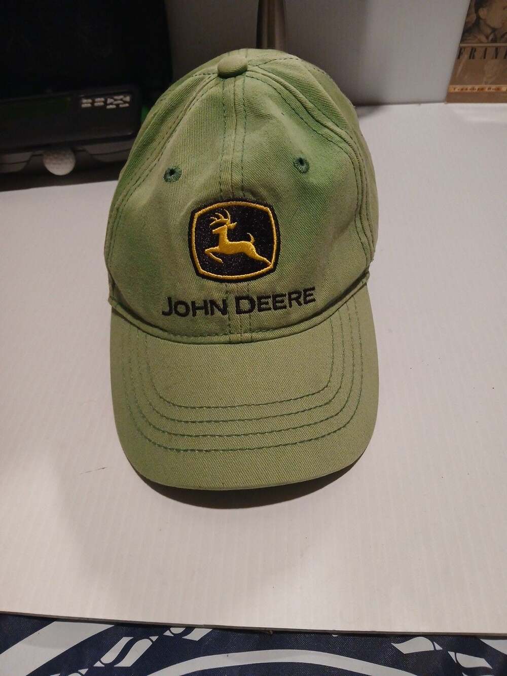 John Deere Baseball Cap Toddler One Size Green Cotton Embroidered Logo